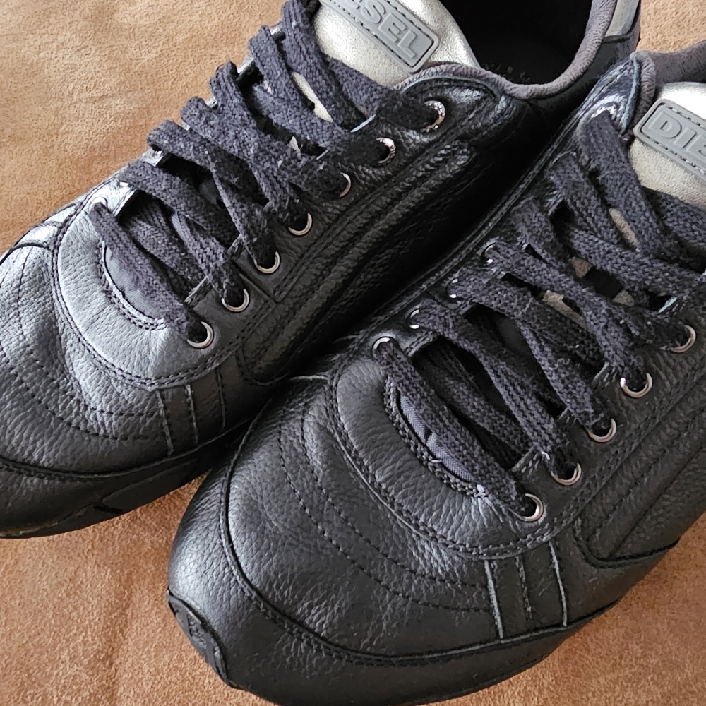 Diesel take men's casual leather sneaker - Picture 2 of 8
